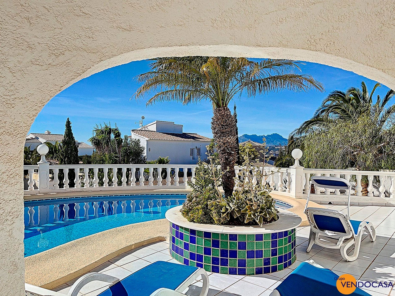 Nice mediterranean villa with panoramic seaviews